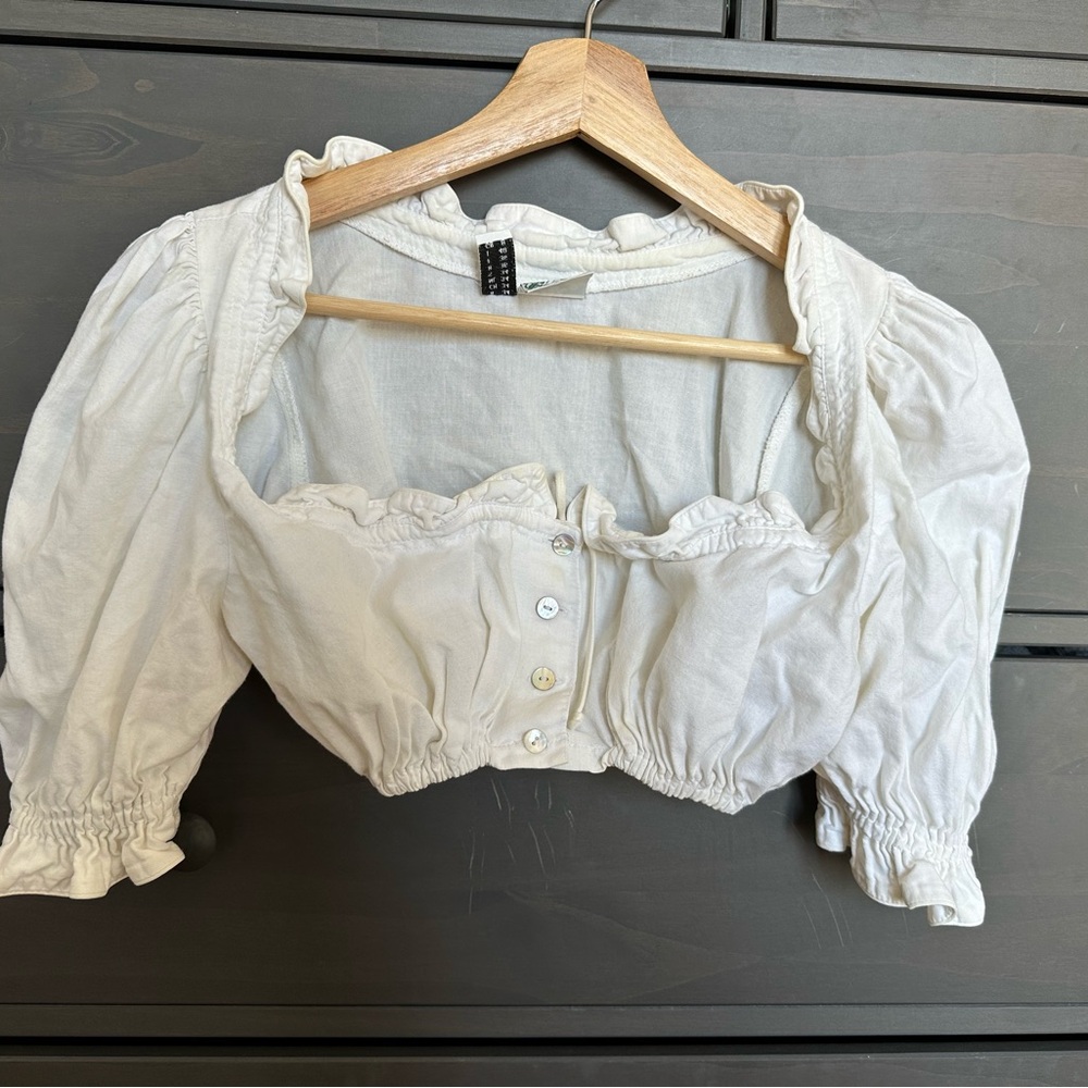 Vintage Dirndl Crop Top from Spain